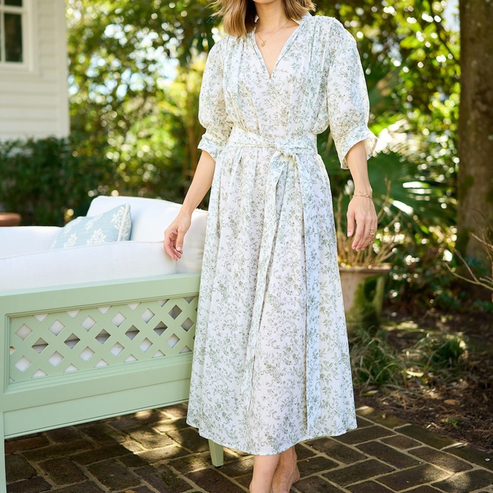 Parterre Charlotte day gown - Florence green